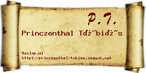 Princzenthal Tóbiás névjegykártya